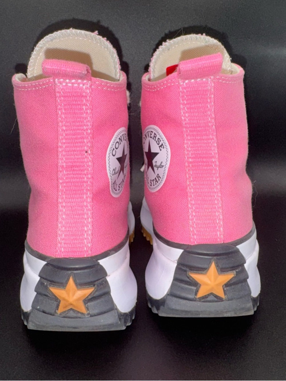 Pink Converse Run Star Hike Platform High Top Sneakers fits size 7 -Women’s 6 - Picture 4 of 16